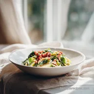 Brussels Sprouts Alfredo for 4 Servings: Creamy and Roasted