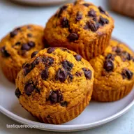 Healthy Chocolate Chip Pumpkin Muffins