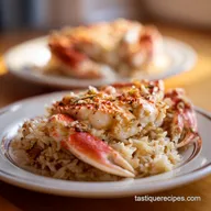 Crab Shrimp Casserole with Old Bay and Rice for 8 Servings