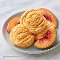 Peach Ice Cream with Fresh Peaches