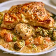Fall Harvest Pot Pie with Puff Pastry