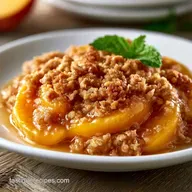 Peach Crisp with Fresh Peaches