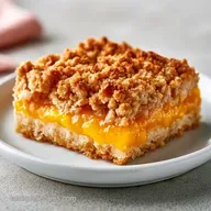 Peach Crumb Bars with Rolled Oats