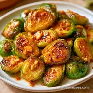 Garlic Roasted Brussels Sprouts: Crispy