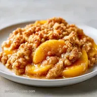 Easy Fresh Peach Crisp