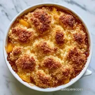 Peach Cobbler for 2 Servings: Golden