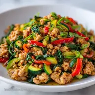 Lean Ground Turkey Skillet for 4 Servings