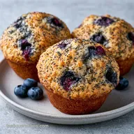 Lemon Blueberry Muffins with Greek Yogurt