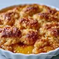 Peach Cobbler with Canned Peaches