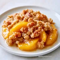 Peach Crisp with Frozen Peaches