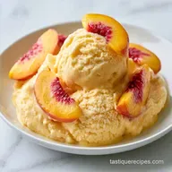 Peach Frozen Yogurt for 4 Servings