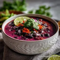Purple Black Bean Soup Recipe: Smoky & Velvety