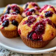 Fruit Muffins with Greek Yogurt