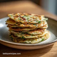 Sourdough Discard Scallion Pancakes Recipe for 4