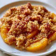 Summer Peach Crisp Recipe for 6 Servings