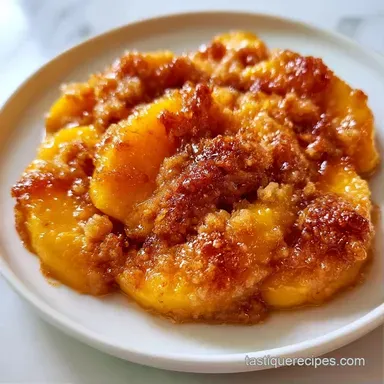 Peach Crisp in 45 Minutes Recipe Card