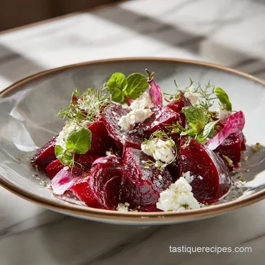 Balthazar Beet Salad Recipe for 4 Servings Recipe Card