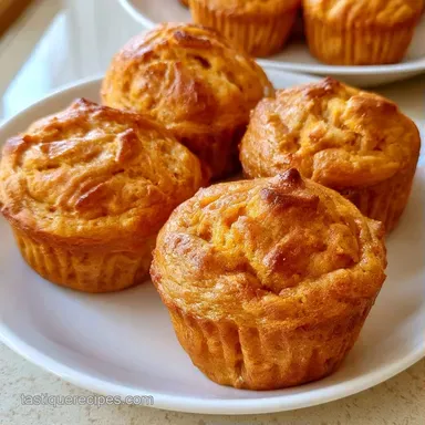 Banana Pumpkin Muffins with Greek Yogurt Recipe Card