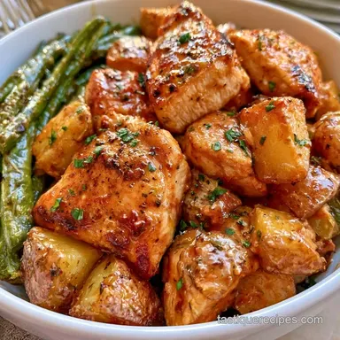 BBQ Sheet Pan Chicken for 4 Servings Recipe Card