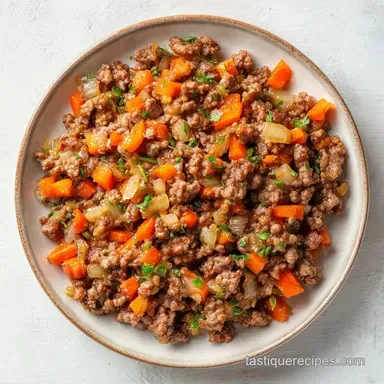 Best Ever Ground Beef Dinner in 35 Min Recipe Card