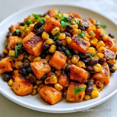 Black Bean Sweet Potato Taco Skillet: 30m