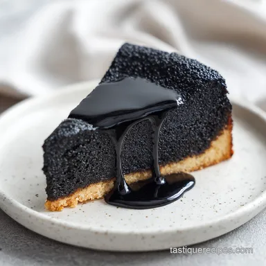 Black Sesame Basque Cheesecake for 8 Servings