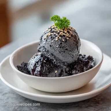 Black Sesame Ice Cream No Churn Recipe | 6h 25m