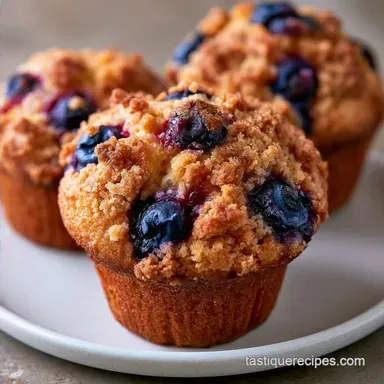 Blueberry Muffins with Sour Cream