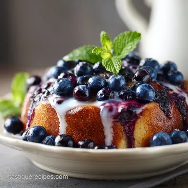 Blueberry Sour Cream Coffee Cake: Moist Crumb with Cinnamon
