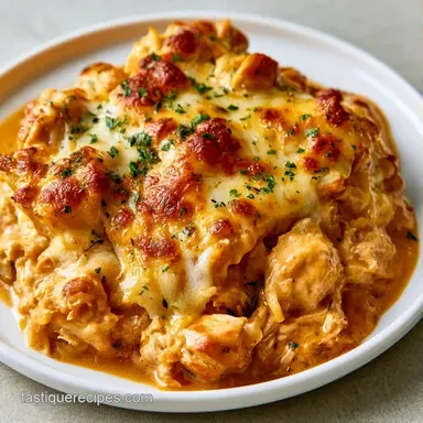 Cheesy Chicken Casserole in 40 Minutes Recipe Card