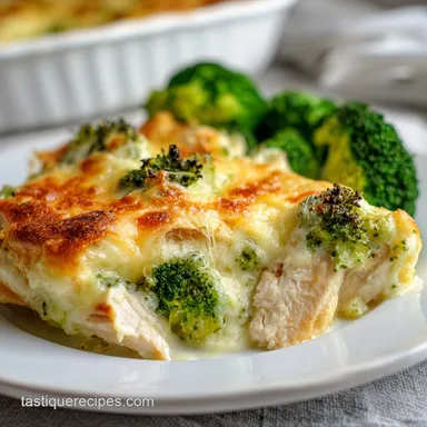 Chicken Broccoli Casserole in 40 Minutes Recipe Card