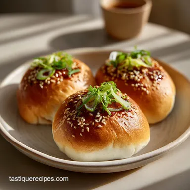 Chinese Hot Dog Bun Recipe for 8 Servings Recipe Card