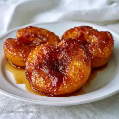 Cinnamon Baked Fresh Peaches for 6 Servings Recipe Card