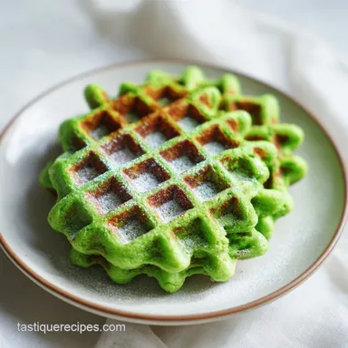 Coconut Pandan Waffles Recipe in 35 Minutes Recipe Card