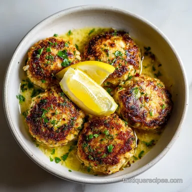 Crab Cake with Lemon Butter Sauce for 4 Servings