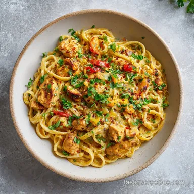 Creamy Cajun Chicken Pasta in 30 Minutes Recipe Card