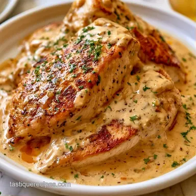 Creamy Garlic Chicken in 30 Minutes Recipe Card