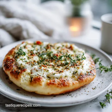 White Pizza Sauce for 2 Servings in 10 Minutes Recipe Card