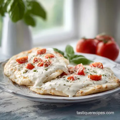 White Pizza Sauce for 2 Servings in 10 Minutes