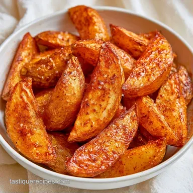 Baked Potato Wedges for 6 Servings Recipe Card