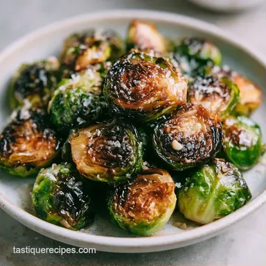 Roasted Brussels Sprouts in 30 Minutes Recipe Card