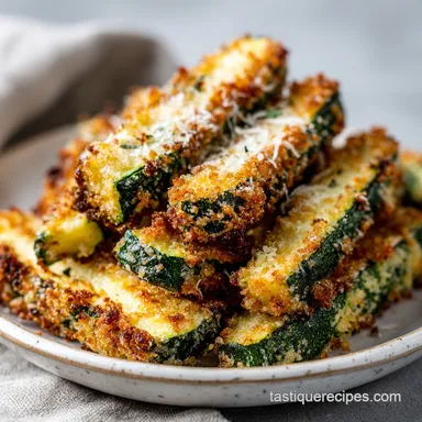 Air Fried Zucchini Fries for 4 Servings Recipe Card