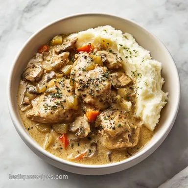 Crockpot Chicken and Gravy in 4 Hours for 6 Servings Recipe Card