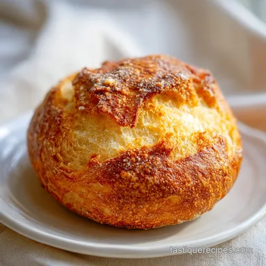 Crusty Italian Bread Baked in a Dutch Oven with Bread Flour