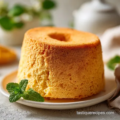 Earl Grey Chiffon Cake for 10 Servings