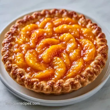 Easy Fresh Peach Pie for 8 Servings