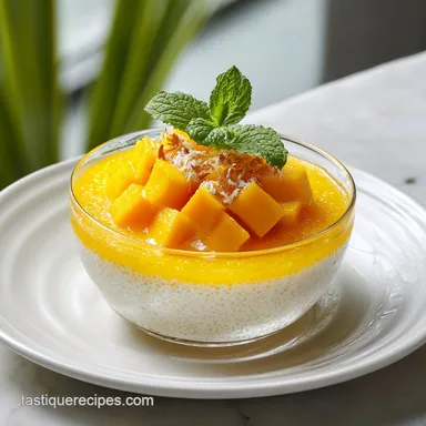 Mango Sago Dessert with Coconut Milk | 30 Min Recipe Card