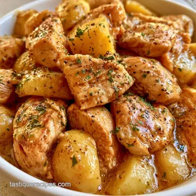 Easy OnePot Chicken Stew for 6 Servings