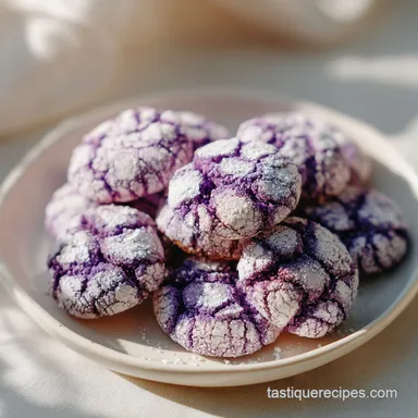 Easy Ube Crinkle Cookies Recipe for 24