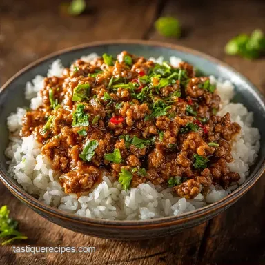 Fast Ground Beef and Rice: One-Pot
